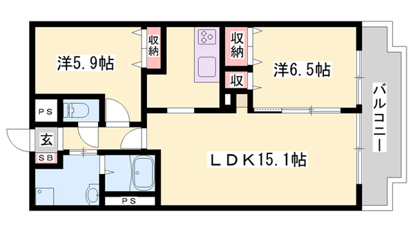 アンプルールの物件間取画像
